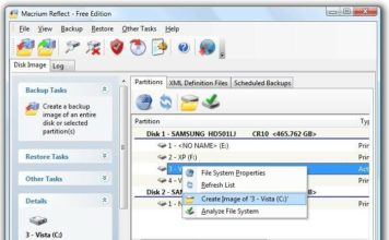 Бесплатная версия Macrium Reflect — программа для клонирования Windows