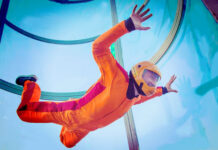 Полет в аэротрубе: для тех, кто любит экстрим